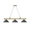 Z-Lite Cordon 3 Light Billiard, Rubbed Brass & Bronze 2306-3RB-BRZ15 - alternate 8